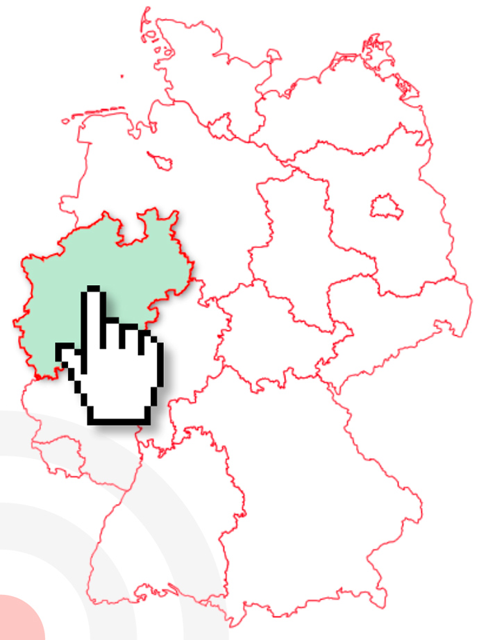 Deutschland-Karte zur Vorschau von Zahnarzt-Adressen, KFO-Adressen und Dentallabor-Adressen